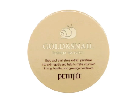 Petitfee - Gold & Snail Hydrogel Eye Patch - Hydrożelowe Płatki Pod Oczy - 30 kompletów  OUTLET