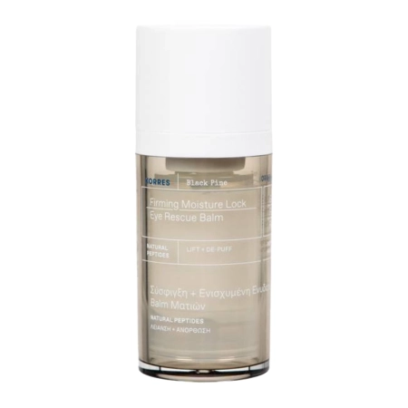 Korres - Black Pine Firming Moisture Lock Eye Rescue Balm - Ujędrniający Krem pod Oczy - 15ml