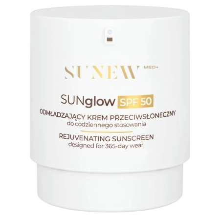SunewMed+ - SUNglow SPF50 Odmładzający Krem Przeciwsłoneczny do Twarzy - 50ml