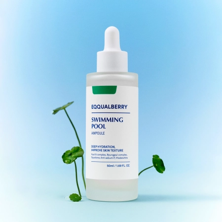 EQQUALBERRY - Swimming Pool Ampoule - Nawilżająco-Kojąca Ampułka do Twarzy - 50ml