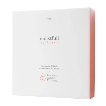Etude House - Moistfull Collagen Skin Care Set - Zestaw do Pielęgnacji Skóry z Kolagenem - 200ml+25ml+180ml+25ml+10ml