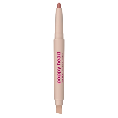 Poppy Head - Smudgic Velvet Matt Lipstick - Matowa Pomadka w Kredce - 03 Dusky Allure - 0,85g  