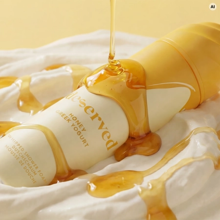 DESERVED - Whipped Shower Foam - Pianka pod Prysznic - Honey Greek Yogurt - 250ml 