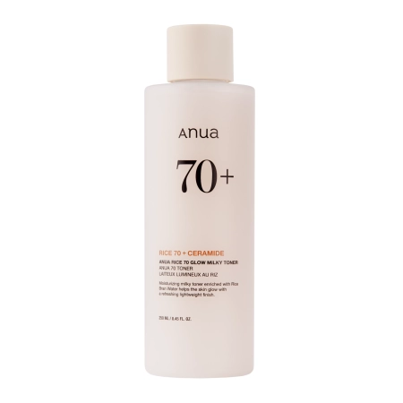Anua - Rice 70 Glow Milky Toner - Nawilżający Tonik Ryżowy do Twarzy - 250ml