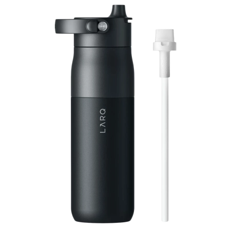 LARQ - Bottle Swig Top - Butelka Termiczna ze Słomką - Obsidian Black - 1L