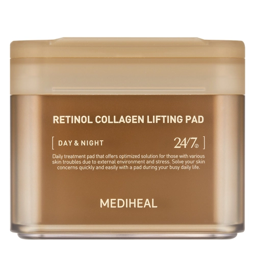 Mediheal - Retinol Collagen Lifting Pad Day & Night - Liftingujące Płatki z Retinolem - 100szt/180ml