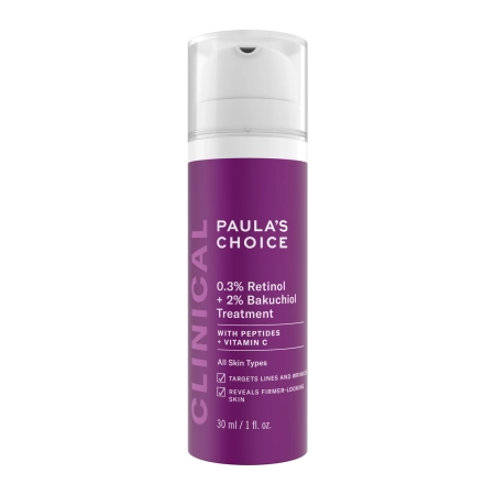 Paula's Choice - Clinical - 0.3% Retinol + 2% Bakuchiol Treatment - Serum do Twarzy z 0.3% Retinolem oraz 2% Bakuchiolem - 30ml