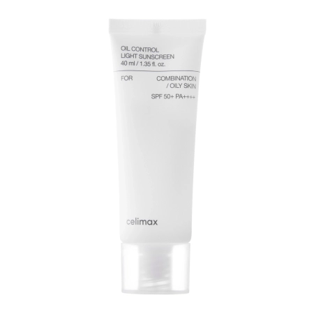 Celimax - Oil Control Light Sunscreen SPF50+ PA++++ - Krem Regulujący Wydzielanie Sebum z Filtrem - 40ml