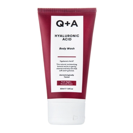 Q+A - Hyaluronic Acid Body Wash - Nawilżający Żel do Mycia Ciała z Kwasem Hialuronowym - 50ml