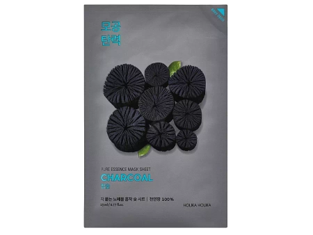 Holika Holika - Pure Essence Mask Sheet - Charcoal - Maska w Płachcie z Węglem Aktywnym - 23ml