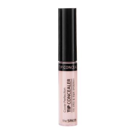 The Saem - Cover Perfection Tip Concealer - SPF 28/PA++ - Kryjący Korektor - Brightener - 6,5ml