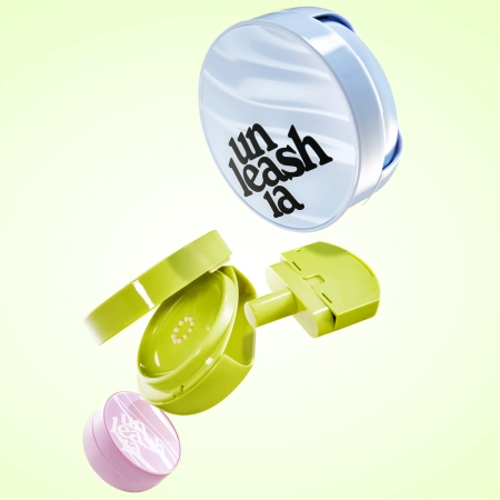 Unleashia - Satin Wear Healthy-Green Cushion - Wkład + Gąbeczka - Satynowy Podkład w Poduszce - 25N Blush - 15g