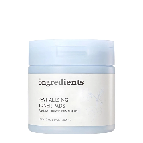 Ongredients - Revitalizing Toner Pads - Rewitalizujący Tonik do Twarzy w Płatkach - 60szt
