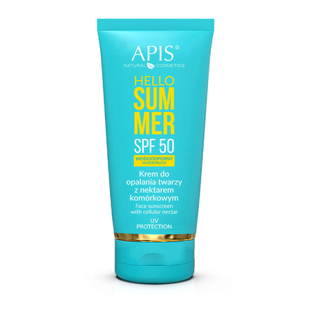 Apis - Hello Summer - Krem do Opalania Twarzy z Nektarem Komórkowym SPF50 - 50ml