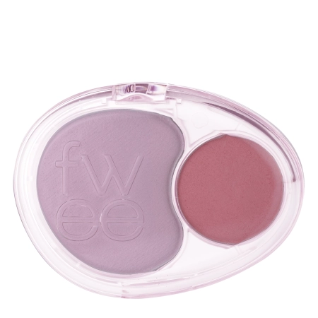 Fwee - Mellow Dual Blusher - Podwójny Róż do Policzków - MV02 Icy Cupid - 7,2g