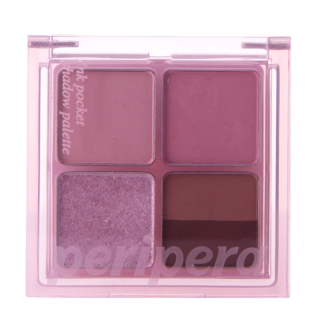 Peripera - Ink Pocket Shadow Palette - Paleta Cieni do Powiek - 002 Cool Summer Vibe - 4 x 1.6g