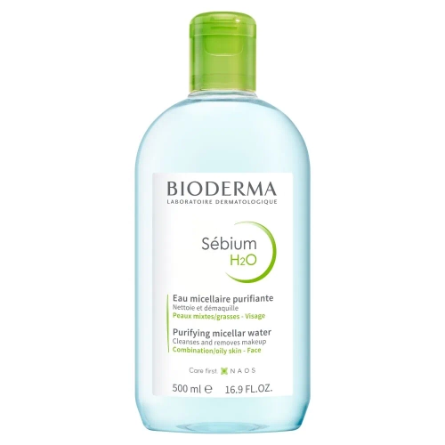 Bioderma - Sebium H2O - Antybakteryjny Płyn Micelarny do Skóry Trądzikowej - 500ml
