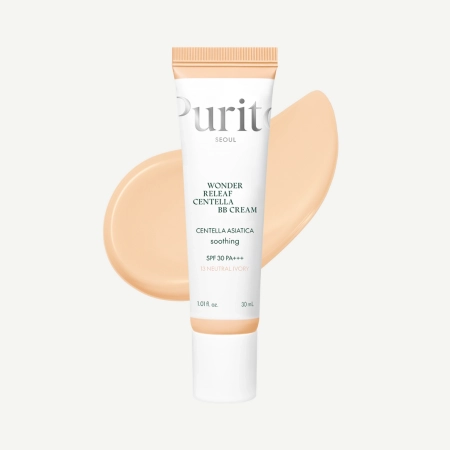 Purito Seoul - Wonder Releaf Centella BB Cream SPF30 PA+++ #13 Neutral Ivory - Krem BB z Wąkrotą Azjatycką - 30ml