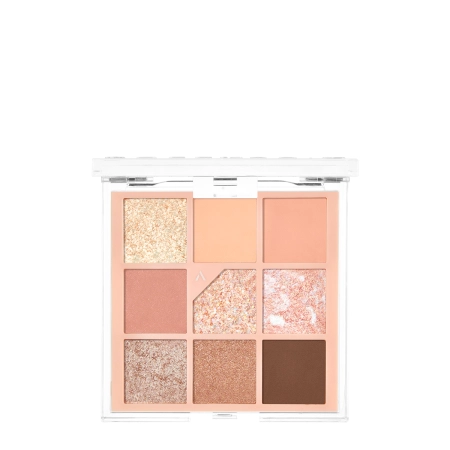 Unleashia - Glitterpedia Eye Palette - Paleta Wegańskich Cieni do Powiek - 3 All of Coralpink - 6,6g