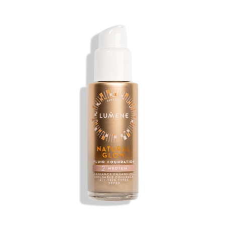 Lumene - Natural Glow Fluid Foundation SPF20 - Podkład Rozświetlający - 2 Medium - 30ml
