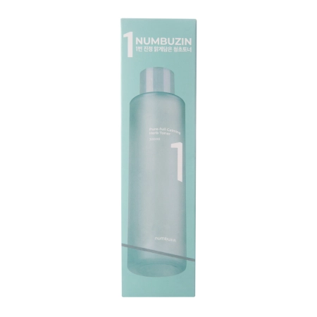 Numbuzin - No.1 - Pure-full Calming Herb Toner - Kojący Tonik z Pstrolistką i Wąkrotą - 300ml