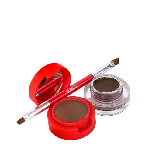 Ibra Makeup - Eyebrow Pomade & Powder - Dark Chocolate - 7g