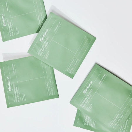 Biodance - Refreshing Sea Kelp Real Deep Mask - Kojąco-Nawilżająca Maska do Twarzy - 1szt/34g