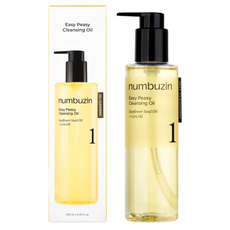 Numbuzin - No.1 - Easy Peasy Cleansing Oil - Olejek Myjący do Twarzy - 200ml