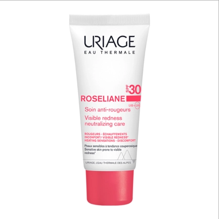 Uriage - Roseliane Crème SPF30 - Krem z Filtrem do Skóry Naczyniowej - 40ml