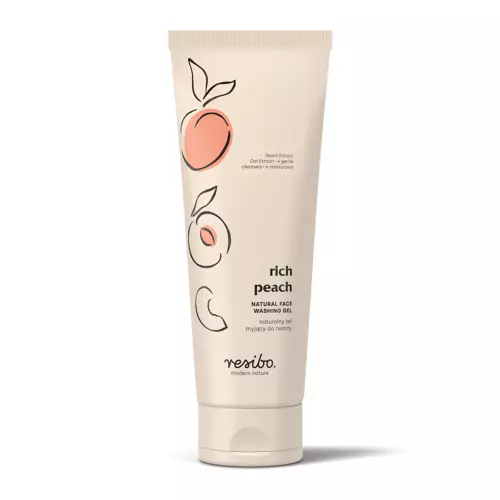 Resibo - Rich Peach - Natural Face Washing Gel - Naturalny Żel Myjący do Twarzy - 125ml