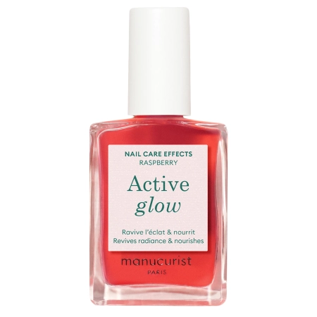 Manucurist - Active - Active Glow - Pielęgnujący Lakier 2w1 - Raspberry - 15ml