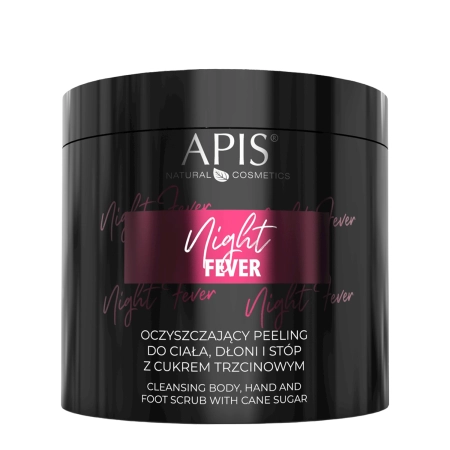 Apis - Night Fever - Oczyszczający Peeling do Ciała, Dłoni i Stóp z Cukrem Trzcinowym - 700g