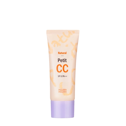 Holika Holika - Natural Petit CC - Lekki Tonujący Krem CC w Ciepłym Odcieniu Beżu - 30ml