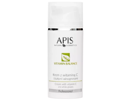 Apis - Professional - Vitamin Balance - Cream with Vitamin C and White Grapes - Krem do Twarzy z Witaminą C i Białymi Winogronami - 100ml 