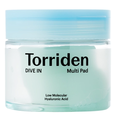 Torriden - Dive-In - Low Molecule Hyaluronic Acid Multi Pad - Nawilżające Płatki do Twarzy - 80szt