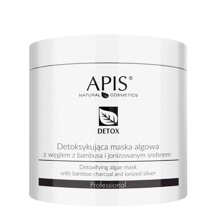 Apis - Detox - Detoksykująca Maska Algowa z Węglem z Bambusa i Jonizowanym Srebrem - 200g
