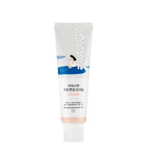 Round Lab - Birch Moisture Tone-Up Sunscreen - Tonujący Krem Przeciwsłoneczny - 50ml