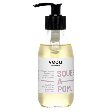 Veoli Botanica  - Emulgujący Olejek do Zmywania Makijażu i SPF dla Skóry Tłustej - 150ml