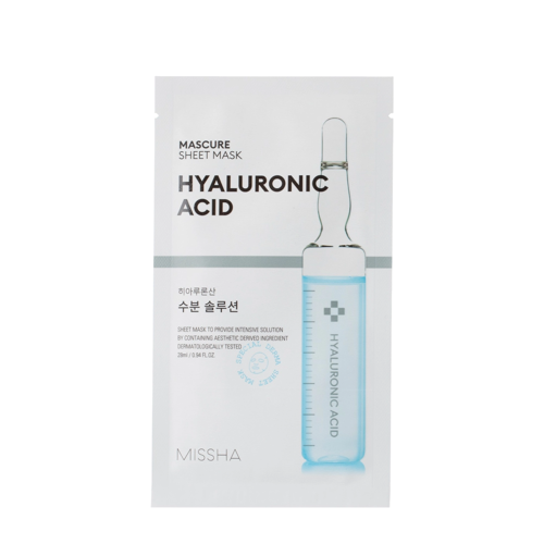 Missha - Mascure Hyaluronic Acid Sheet Mask - Nawilżająca Maseczka w Płachcie do Twarzy - 28ml