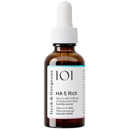 Geek & Gorgeous  - HA 5 Rich - Serum z 5 Formami Kwasu Hialuronowego do Skóry Suchej i Odwodnionej - 30ml