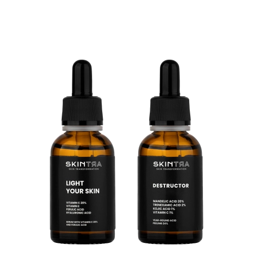 Zestaw - SkinTra Vitamin C & Peel Duo - 30ml + 30ml