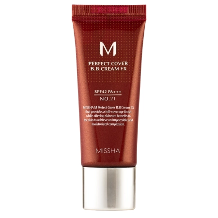 Missha - M Perfect Cover BB Cream SPF42/PA+++ - Kryjący Krem BB - No.21 Light Beige - 20ml