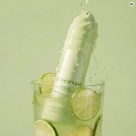 DESERVED - Whipped Shower Foam - Pianka pod Prysznic - Ginger Citrus Shot - 250ml 