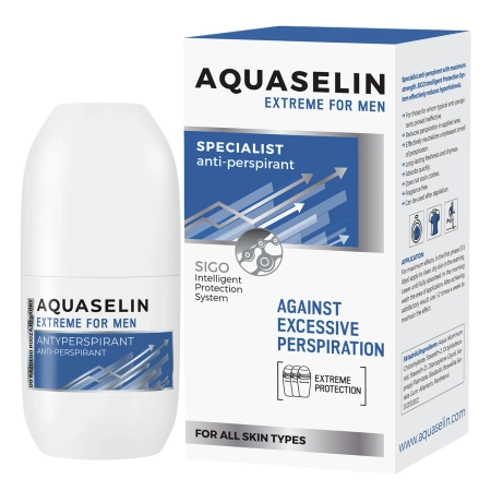 Aquaselin - Extreme Men - Specjalistyczny Antyperspirant roll-on - 50ml