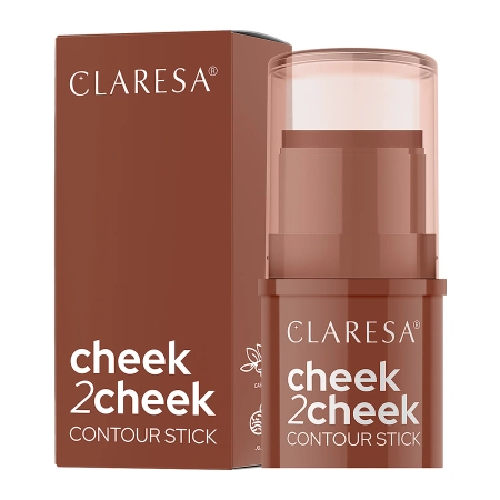 Claresa - Cheek 2 Cheek - Bronzer w Sztyfcie - 02 Milk Choco - 5,5g