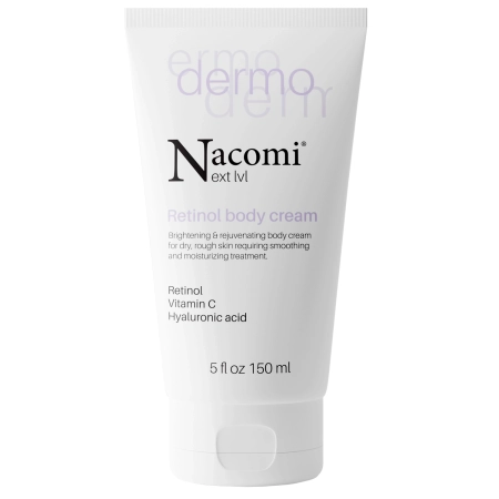 Nacomi - Dermo - Rozjaśniająco-Odmładzający Krem do Ciała z Retinolem i Witaminą C - 150ml