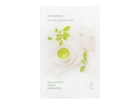 Innisfree - My Real Squeeze Mask - Green Tea - Łagodząca Maska z Ekstraktem z Zielonej Herbaty - 20ml