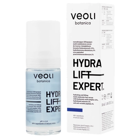 Veoli Botanica - HYDRA LIFT EXPERT - Nawadniająco-Liftingujące Multi-Molekularne Serum do Twarzy - 30ml