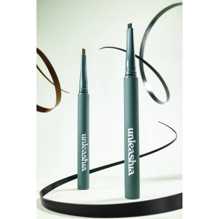 Unleashia - Easy Glide Flat Eyeliner - Płaski Eyeliner - 02 Brown Mood - 0,15g