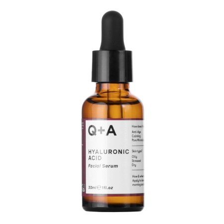 Q+A - Hyaluronic Acid - Facial Serum - Nawilżające Serum do Twarzy z Kwasem Hialuronowym - 30ml